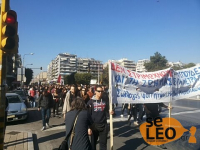 Διαμαρτυρία εκπαιδευτικών και φοιτητών στη Θεσσαλονίκη